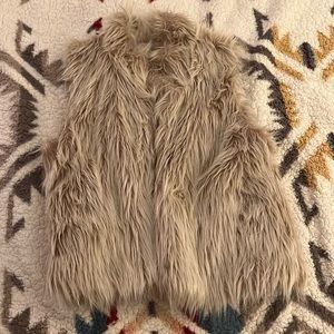 Light pink fur vest